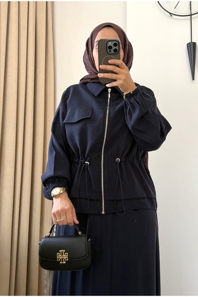 MERİÇ BOUTİQUE Tencel Fabric Skirt Suit with Zipper, Adjustable Waist, Comfortable Fit, Spring Suit