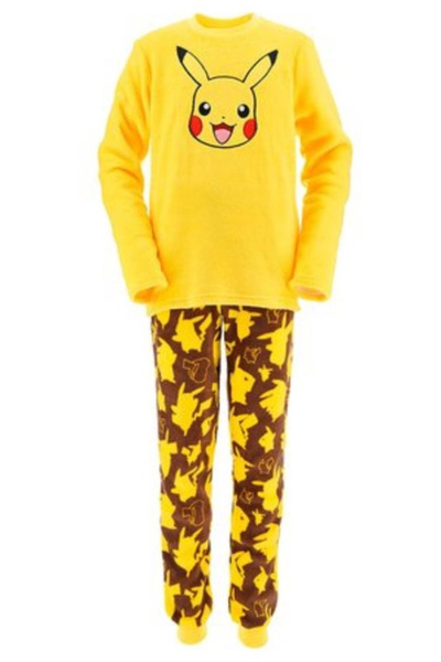 Pokemon Fluffy Long Sleeve Pajamas,