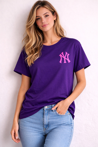 ArtYus Μπλουζάκι Unisex με λογότυπο NY με τύπωμα – Πακέτο Βαμβάκι μπλουζάκια ...