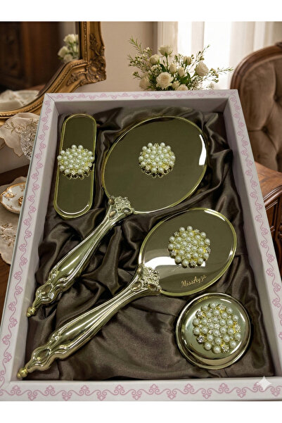 MİSS AYZA İÇTEN GELEN ŞIKLIK MissAyza İnci Çelenk 4 τεμαχίων Πολυτελές Σετ Κα...