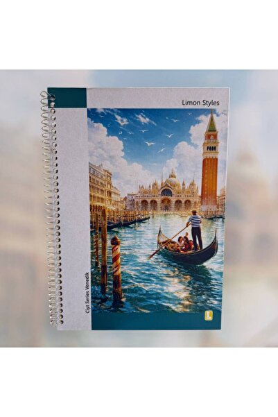 LİMON DEFTER Σειρά Λίμον Σίτι 100 Φύλλα Ριγέ Σπιράλ Σημειωματάριο