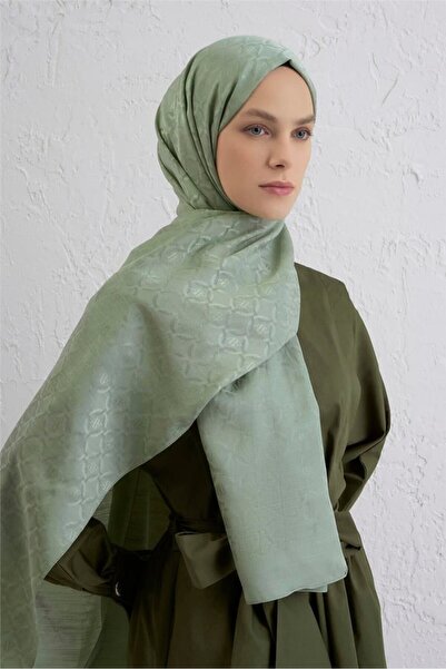 Armine Pamuk Floş Monogram Zincir Şal 1 51