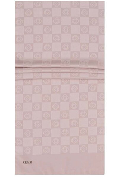 Aker Σάλι με Μονόγραμμα - Νέο Σχέδιο Ντάμα - Πούδρα 991