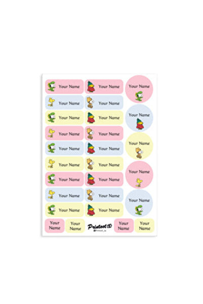 Printoot ملصقات سنوبي تتميز بأيقونات شخصية فنية وملصقات فينيل لاصقة عالية الجودة