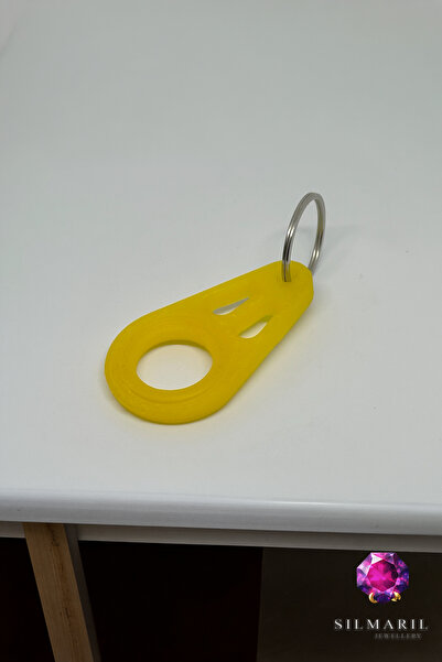 Silmaril Store Fidget Spinner Galben breloc – Accesoriu pentru chei cu imprim...