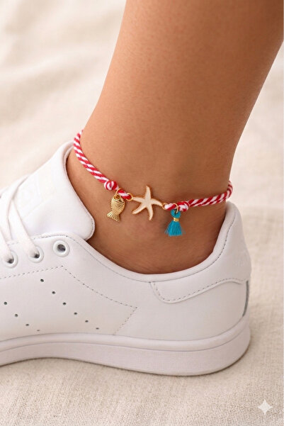 EL YAPIMI Sea Star Macramé Anklet