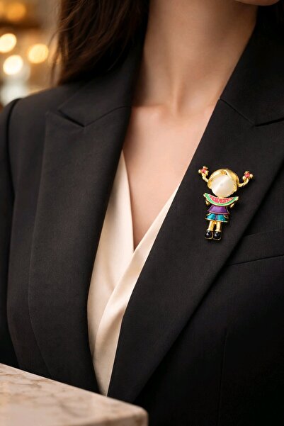 mosmoda Karpuz Yiyen Kız Broş