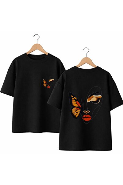 playwear Μπλουζάκι με στάμπα πεταλούδας στην πλάτη και στο στήθος, 100% βαμβα...