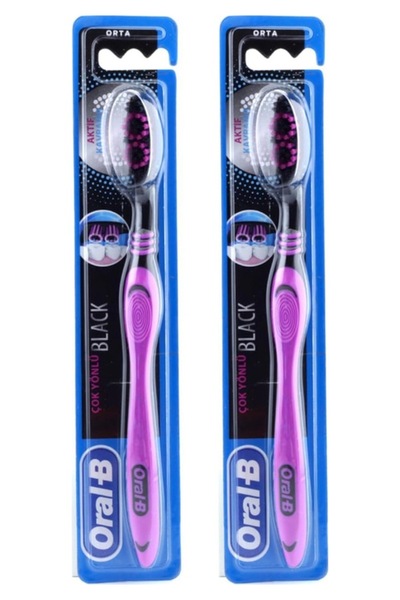 Oral-B Black Cavity Çok Yönlü Diş Fırçası 2 Adet