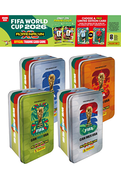 Lisanslı FIFA WORLD CUP 2026™ Adrenalyn XL™ - Classic Tin Bundle 4 Kutu Set