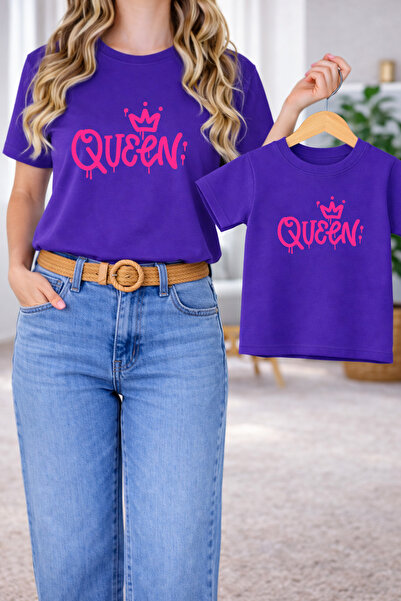 LORVEX Anne & Child Twin tricou – Combinație mamă-fiică supradimensionat Tric...