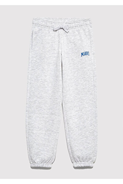 Mavi Pantaloni de trening pentru băieți Logo cu imprimeu gri M6010028-88467