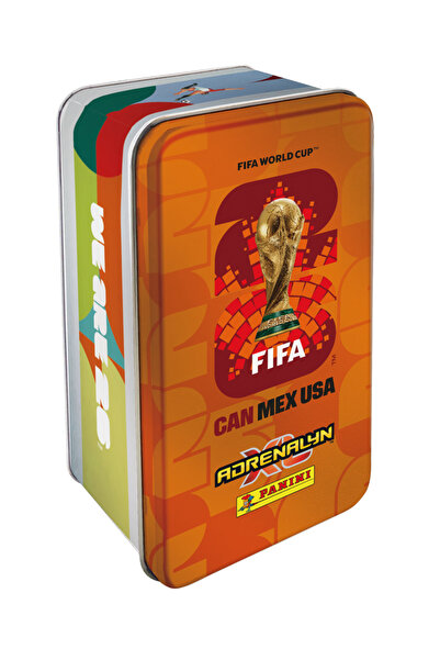 Next Plus كأس العالم 2026 علبة معدنية باللون البرتقالي (6 بوستر + 2 محدودان +...