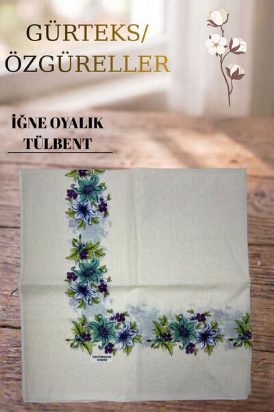 ÖZGÜRELLER Özgüreller, İğne Oyalık Pamuklu Tülbent,%100 Pamuklu Hediyelik Ter...