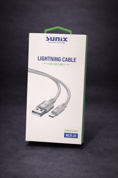 Sunix USB-A – Lightning Uyumlu Şarj ve Data Kablosu 2.4A Hızlı Şarj Kablosu