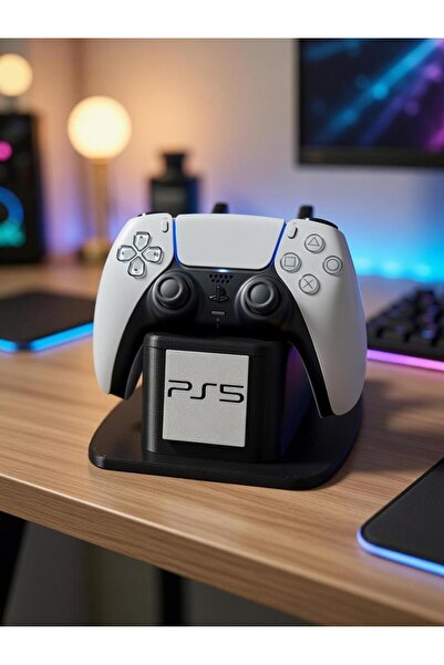 HS3D PS5 DualSense Kol Standı 2’li Controller Tutucu Logolu Model