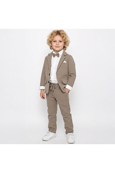 Sy Store Χαλαρό σετ για αγόρια με λινό μπουφάν