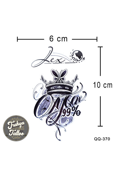 Trakya Tattoo 1-2 Hafta Kalıcı Geçici Minimal Tac Dövmesi