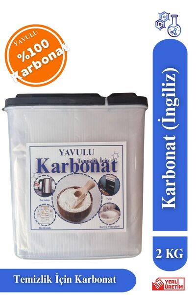 yavulu Temizlik İçin Karbonat Sodyum Bikarbonat Tüm Yüzeyler İçin Karbonat 2KG