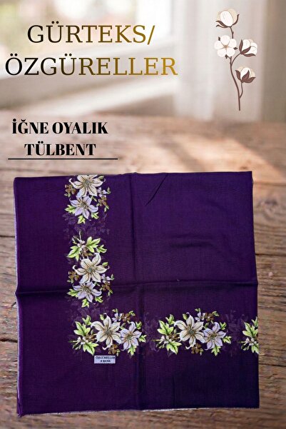 ÖZGÜRELLER Özgüreller, İğne Oyalık Pamuklu Tülbent,%100 Pamuklu Hediyelik Ter...