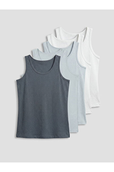 LC Waikiki Zero Roba Collar Boys' Undershirt 5-Pack for Style Enthusiasts fro...