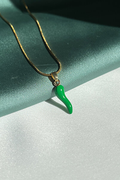 Berilya Aksesuar قلادة من الفولاذ على شكل فلفل