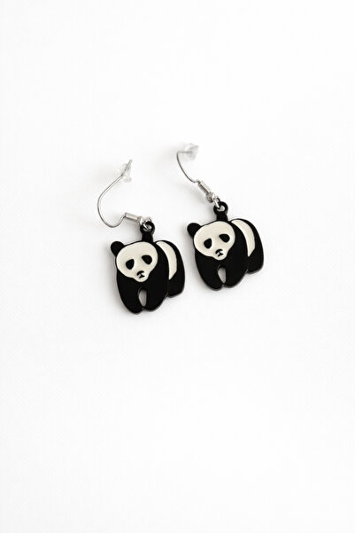 Minia Metal Panda Figured Earrings