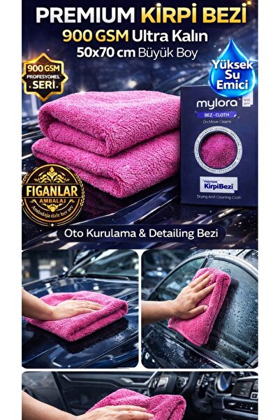 figanlar ambalaj 10'lu 900GSM Ultra Kalın Kirpi Bezi 50x70cm Premium Mikrofib...