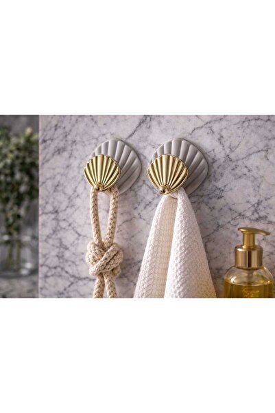 Banum Luxury Çok Amaçlı Plastik Gold 2 Çift Duvar Askılık