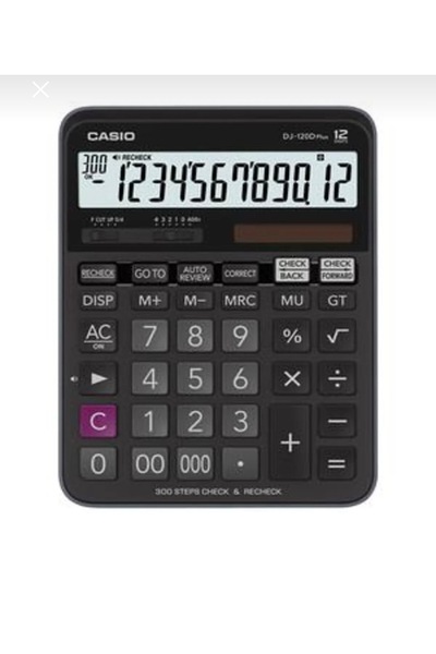 diğerr1 CasioDJ-120D Plus İşlem kontrollü 12 Hane Masa üstü Hesap makinası