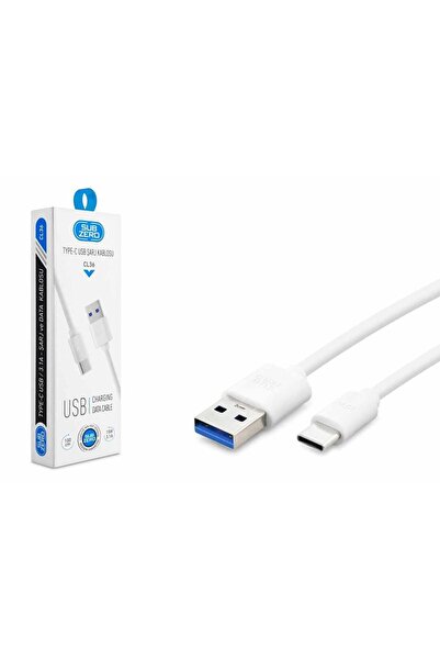 Subzero 1M 3.1A USB Type-C Data ve Hızlı Sarj Kablosu