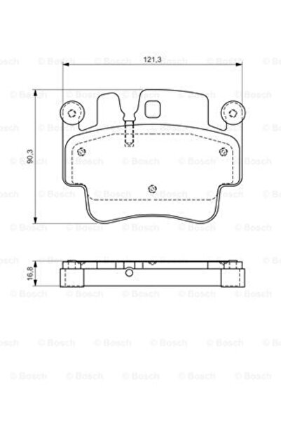 Bosch Brake pad set, disc brake 0 986 494 281