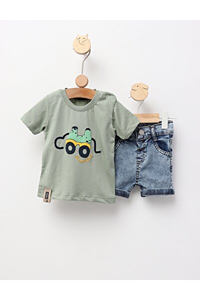 MiniKids Καλοκαιρινό σετ, Recover Fashion, πράσινο