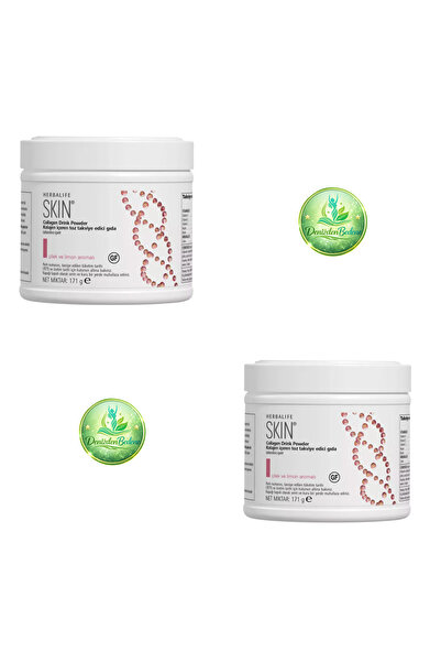 Herbalife SKIN Collagen Drink Kolajen Tozu Çilek Limon Aromalı 171 g 2’li Paket
