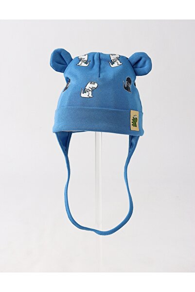 MiniKids Caciulita copii, dinozauri, model albastru