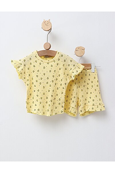 MiniKids Καλοκαιρινό σετ, Πολλές καρδιές, κίτρινο