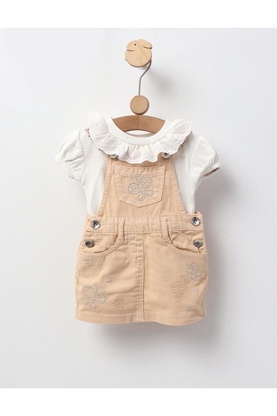 MiniKids Sarafan si tricou Raisa crem