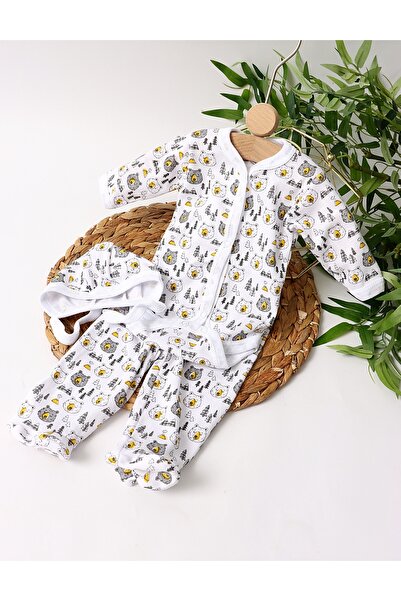 MiniKids Set greieras bebelusi Wild Bear alb-galben