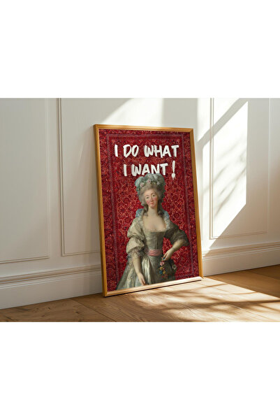 Tuba Decor Jednodijelna slika u drvenom okviru "Uradiću šta hoću"