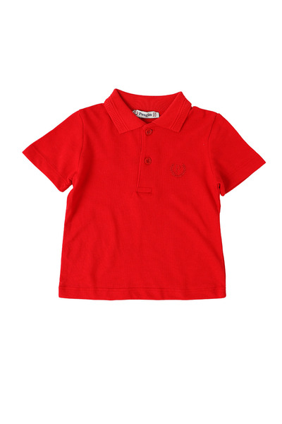 MiniKids Children's T-shirt POLO Molet, red