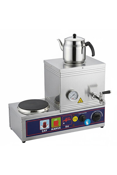 MUTLINE Tek Demlikli Elektrikli Çay Kazanı, Çay Ocağı 12 LT