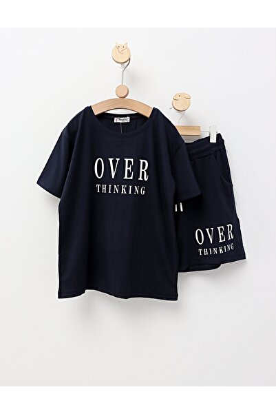 MiniKids Compleu de vara, Over Thinking, bleumarin