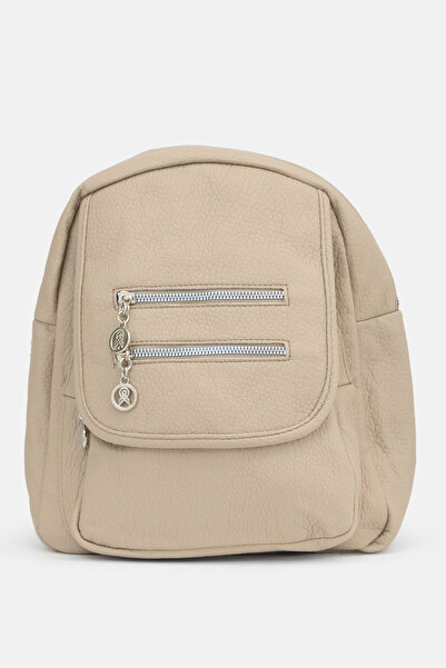 LikeMoon Γυναικείο δερμάτινο σακίδιο πλάτης με δερμάτινη όψη, πολλαπλές θήκες...