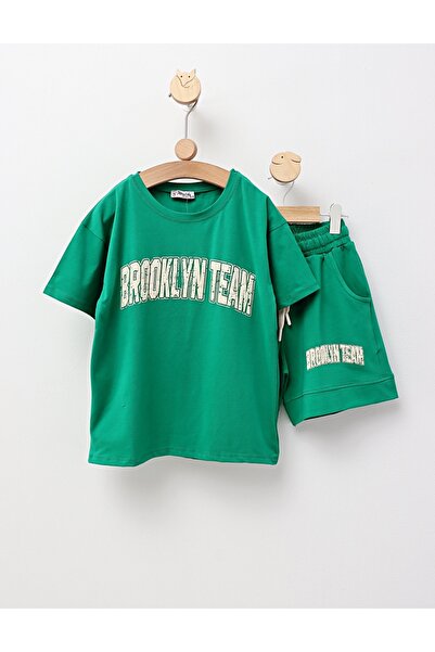MiniKids Compleu de vara, Brooklyn Team, verde