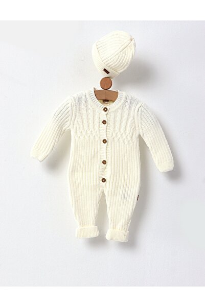 MiniKids Ολόσωμη φόρμα με φέσι, Croset Premium, Mely, λευκό