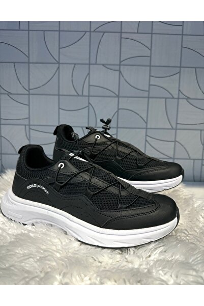 Anıl Ayakkabı NK Gabriel Black fără șireturi șireturi din cauciuc ortopedic T...