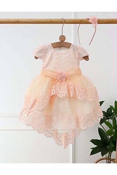 MiniKids Rochita Mirabella, cu bentita, corai