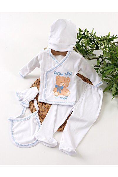 MiniKids Costumas 5 piese Urs-Prima Baita cu Nasii-Bleu