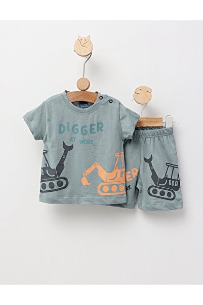 MiniKids Καλοκαιρινό σετ, Digger At Work, πράσινο