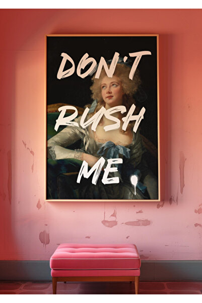 Tuba Decor Jednodijelna slika u drvenom okviru "Ne žuri me"